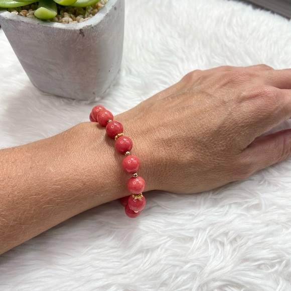 Red Jasper Energy Bracelet-8mm - Picture 4 of 6